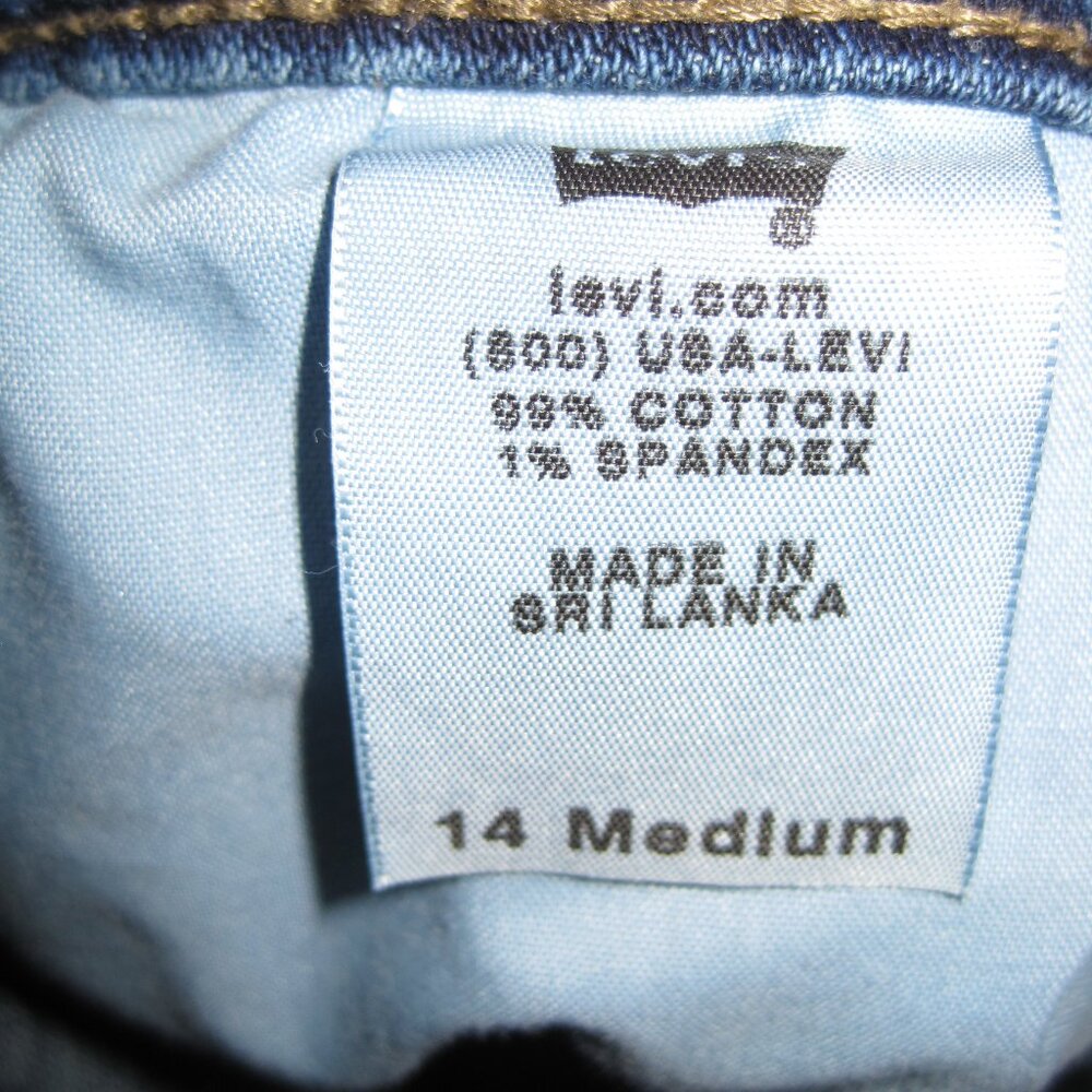 Levi's 529 curvy boot cut jeans sz 14 regular - Picture 10 of 10